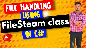 File Handling in C# using FileStream Class - Learn How to Read and Write Files #techyatra #csharp