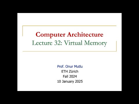 Computer Architecture -