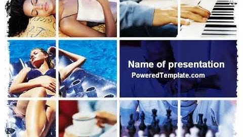 Relaxing Season PowerPoint Template by PoweredTemplate.com