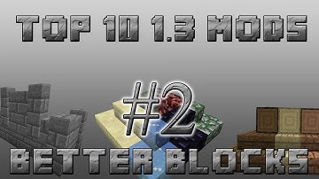 Top 10 Minecraft 1.3.2 Mods | Episode 2 - Better Blocks, Fancy Fences & Metal Rods Mod