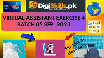 Virtual Assistant Exercise 4 Batch 5 | DigiSkills | Virtual Assistant Course | Exe Muhammad Abbas