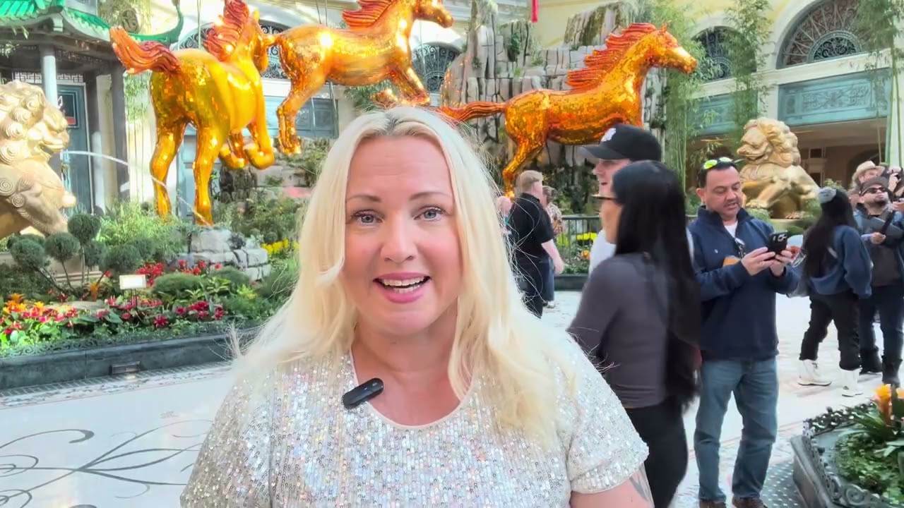 Bellagio lunar new year in Las Vegas   