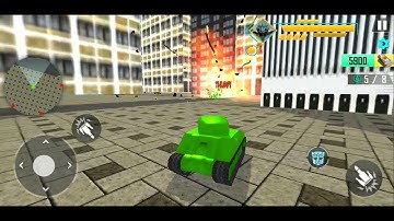 Lion Tank Robot Car Multiple Transformation Game Mission # 7 - Android Gameplay
