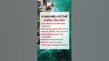 6 DẤU HIỆU CƠ THỂ ĐANG CẦU CỨU | Ds Đại Minh #dsdaiminh #shorts #health