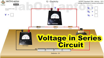 NCERT Class 10th Activity 12.5 | Voltage In Series Circuit | labOnLaptop | VirtualLab