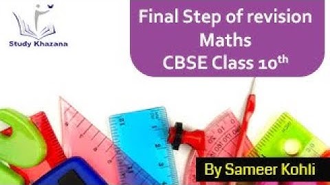 Final Revision of Maths - Class 10th | Maths | Study Khazana |Board Exam
