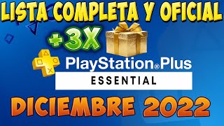 Lista Oficial y Completa de los juegos de PlayStation Plus Essential + 3 nuevos REGALOS PS4 PS5