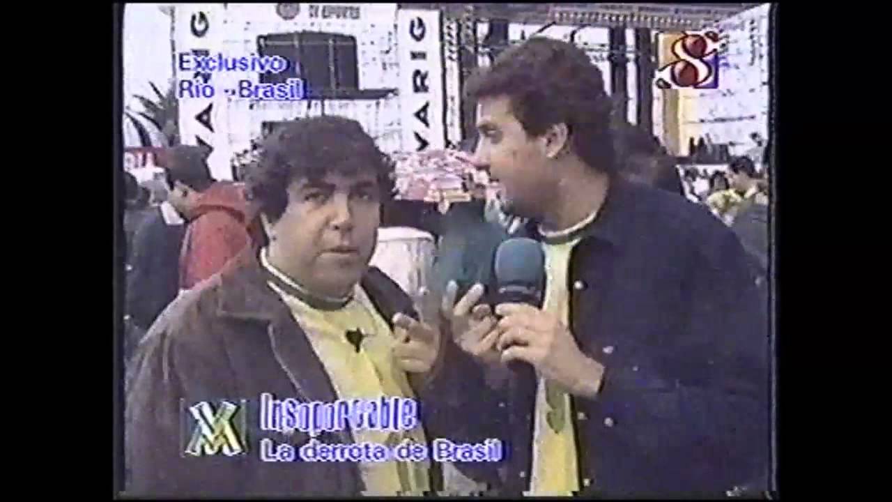 Tinelli. La final Francia ´98. Diego y José María en Brasil. Francia derrotó a Brasil por 3 a 0.