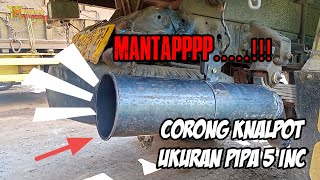 MANTAPPP SUARA NYA... KNALPOT CORONG 1 UKURAN PIPA 5 inch