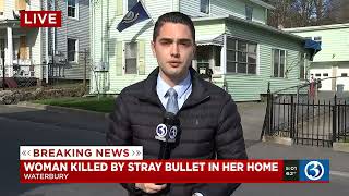 Woman killed by stray bullet in Waterbury