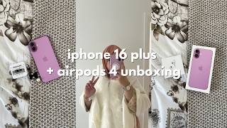 iphone 16 plus (pink) 256gb and airpods 4  aesthetic unboxing, upgrade from iphone 11, camera test screenshot 4
