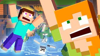 ALEX DELETE'S GRAVITY! Minecraft Animation - Alex and Steve Life