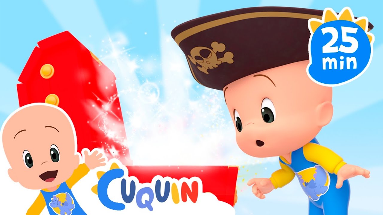 Cuquin's magic pirate chests | Cleo & Cuquin Educational Videos for Children