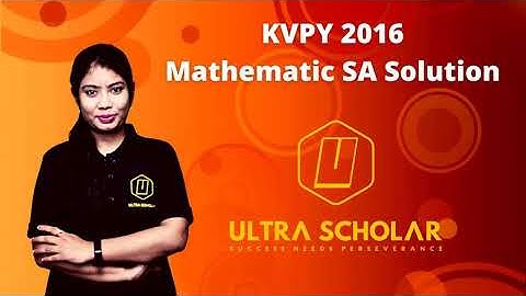 KVPY Mathematics Solutions (SA 2016 -11th Class)