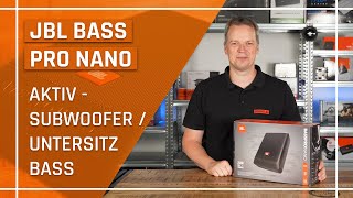 JBL Bass Pro Nano - kompakter aktiver Subwoofer - inkl. Endstufe fürs Auto