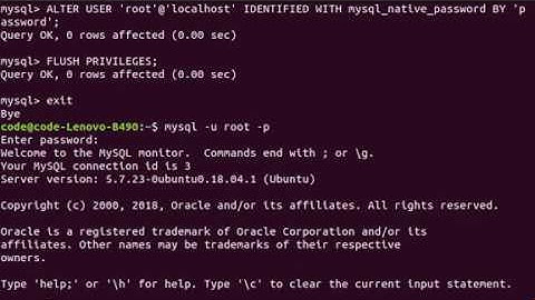 Install Mysql Ubuntu 18.04