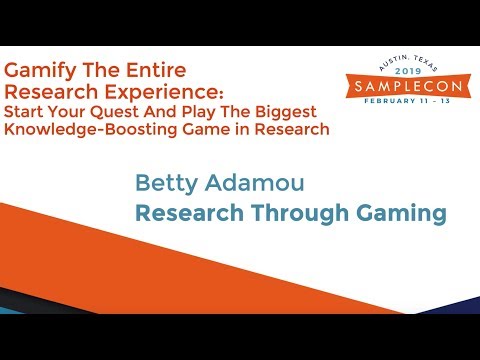 SampleCon 2019: Gamify The Entire Research Experience