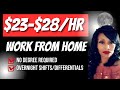 Work from Home Jobs $23-$28/hr