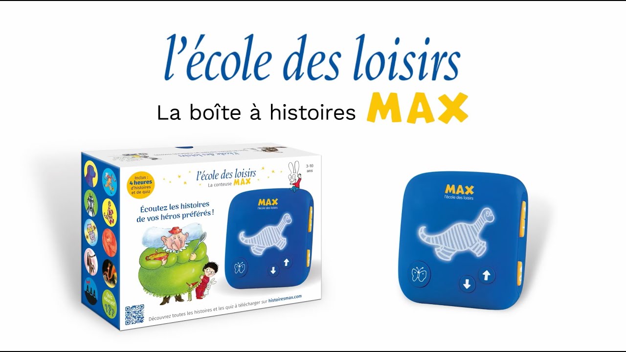  MAX - La Boîte à Histoires de l'école des loisirs - Pour  Enfants de 3 à 10 ans - 4h de Contenu Inclus - Collectif - Livres