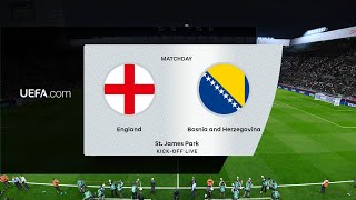 England vs Bosnia & Herzegovina | St. James' Park | International Friendly | PES 2021