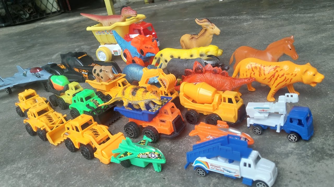 Mencari Truck Konstruksi, Pesawat Tempur, Dinosaurus, Thor, Power ...