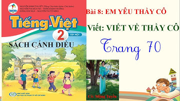 SÁCH CÁNH DIỀU TIẾNG VIỆT 2 -  TẬP 1 -  BÀI 8 - VIẾT VỀ THẦY CÔ