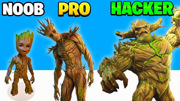 NOOB vs HACKER in Monster Evolution