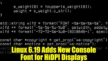 Linux 6.19 Adds New Console Font for HiDPI Displays | Better Readability on Modern Laptops