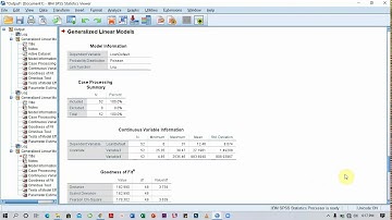017 POISSON REGRESSION IN SPSS