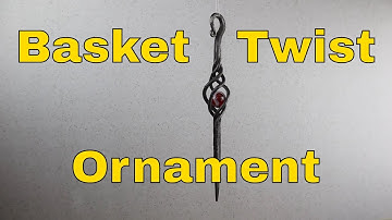 Basket twist Christmas ornament