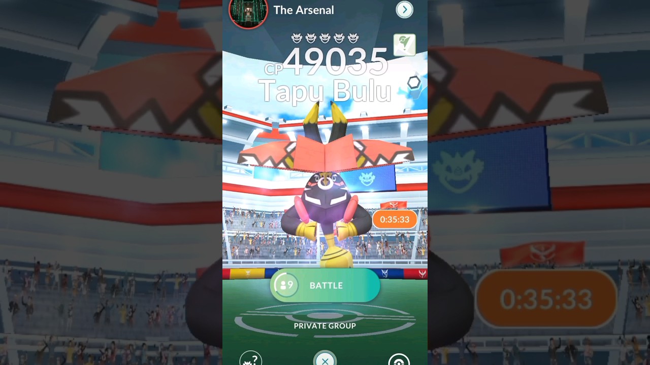 Pokemon Go - Tapu Bulu Raid