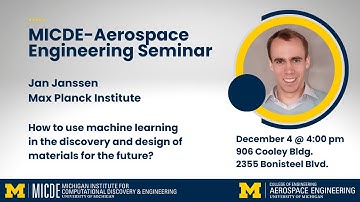 Jan Janssen: How to use machine learning in the discovery and design of materials for the future?