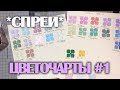 СКРАПБУКИНГ: делаю цветовые чарты /СПРЕИ/