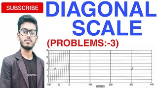 Diagonal scale in engineering drawing (problem:-3)