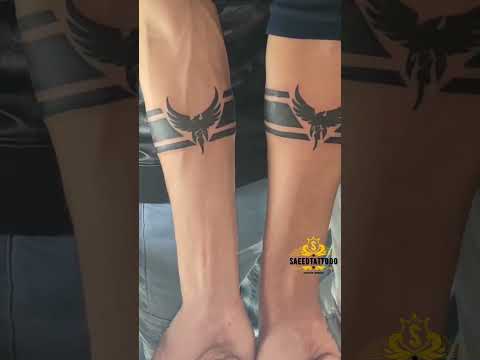 آموزش تاتو بدن اینم یه ترکیب تاتو رینگ و عقاب   تاتو  آموزش