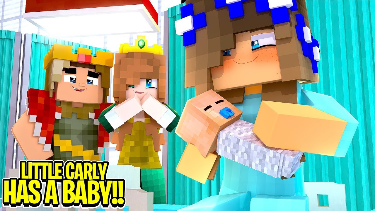 Little Carly Shares Her Big Secret Minecraft Little Carly Adventures Youtube