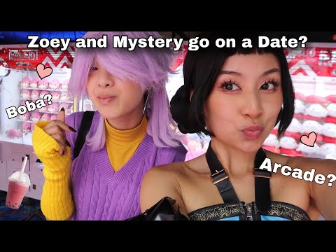 Zoestery Boba and Arcade Date 💕 Cosplay Photoshoot Vlog