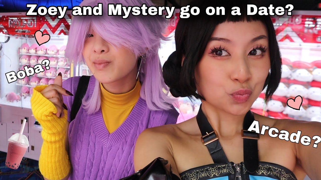 Zoestery Boba and Arcade Date 💕 Cosplay Photoshoot Vlog