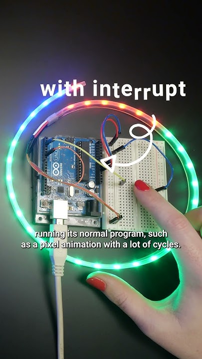 Arduino sleep and interrupts - Becky Stern #short - YouTube