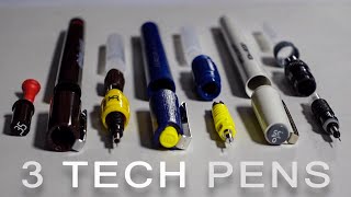 ✍ Exploring 3 Satisfying Tech Pens: Rotring, Staedtler, Koh-i-Noor