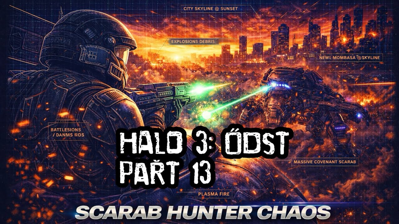 Halo 3: ODST (Part 13): Buck at Kikowani Station WARZONE | SCARAB HUNTER CHAOS