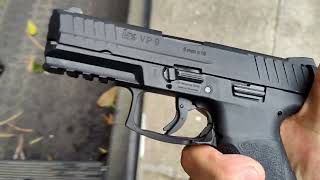 陸上自衛隊正式採用拳銃 SFP9(VP9)の慣らし撃ち UMAREX ガスブロ - YouTube