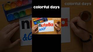 nutella &GO! logo painting @colorfuldays