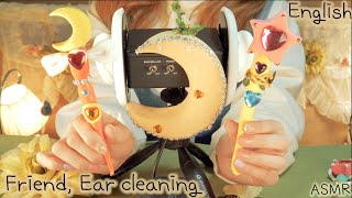 ASMR Ear cleaning, Friend(English) | Sailor Moon Ear picks for sleep |Ear scratching, 친구야 귀청소 해줄게 2