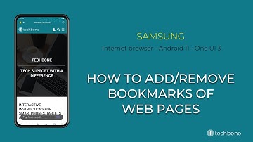 How to Add/Remove Bookmarks of Web pages - Samsung Internet [Android 11 - One UI 3]