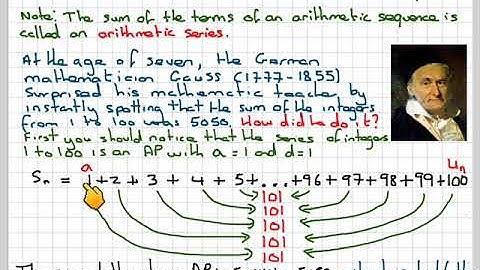 The sum of an arithmetic sequence