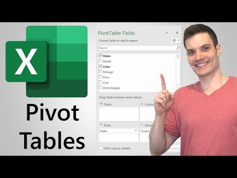 Video: Hur man matar in data i ett pivottabell: 11 steg (med bilder)