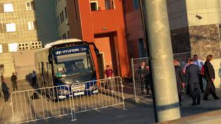 FIFA 2018 World Cup 2018 Russia - England Team Bus Loading before game in Volgograd