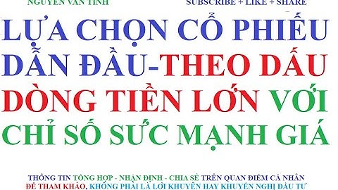 Lựa chọn Cổ Phiếu Dẫn đầu - Theo Dấu Dòng tiền lớn với chỉ số sức mạnh giá RS