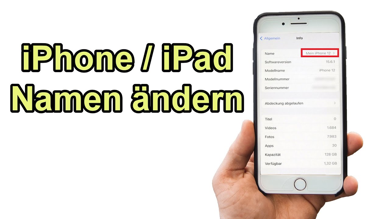 Wie Kann Ich Den Namen Meines Handys ändern